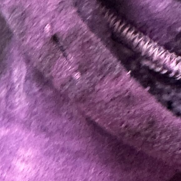 Adidas upcycled Sweatshirt Patchwork Jigsaw Puzzle Size Large Pink Purple Hoodie - Picture 7 of 10